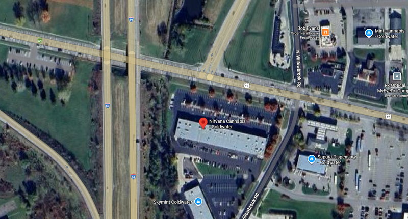 Undetermined Coldwater Motel - Aerial Map (newer photo)